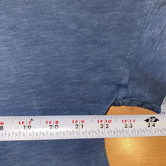 SWEATY BETTY Refresh T-shirt Top Women's Medium V-Neck Short Sleeve Blue - Picture 10 of 12